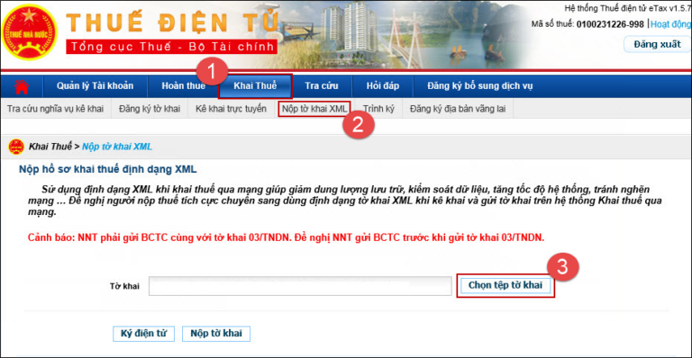 Nộp BCTC qua mạng Anh 3