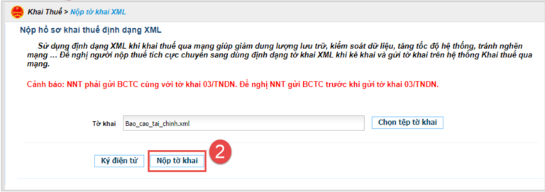 Nộp BCTC qua mạng Anh 5
